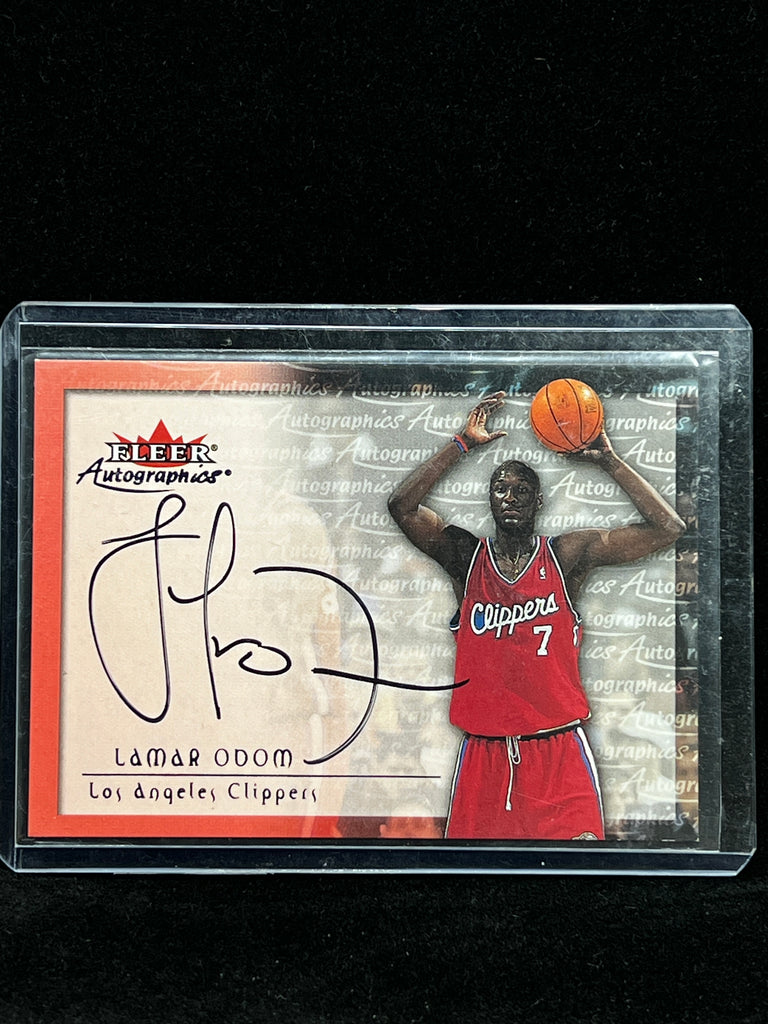 Lamar Odom NBA Fleer Autographics 2000