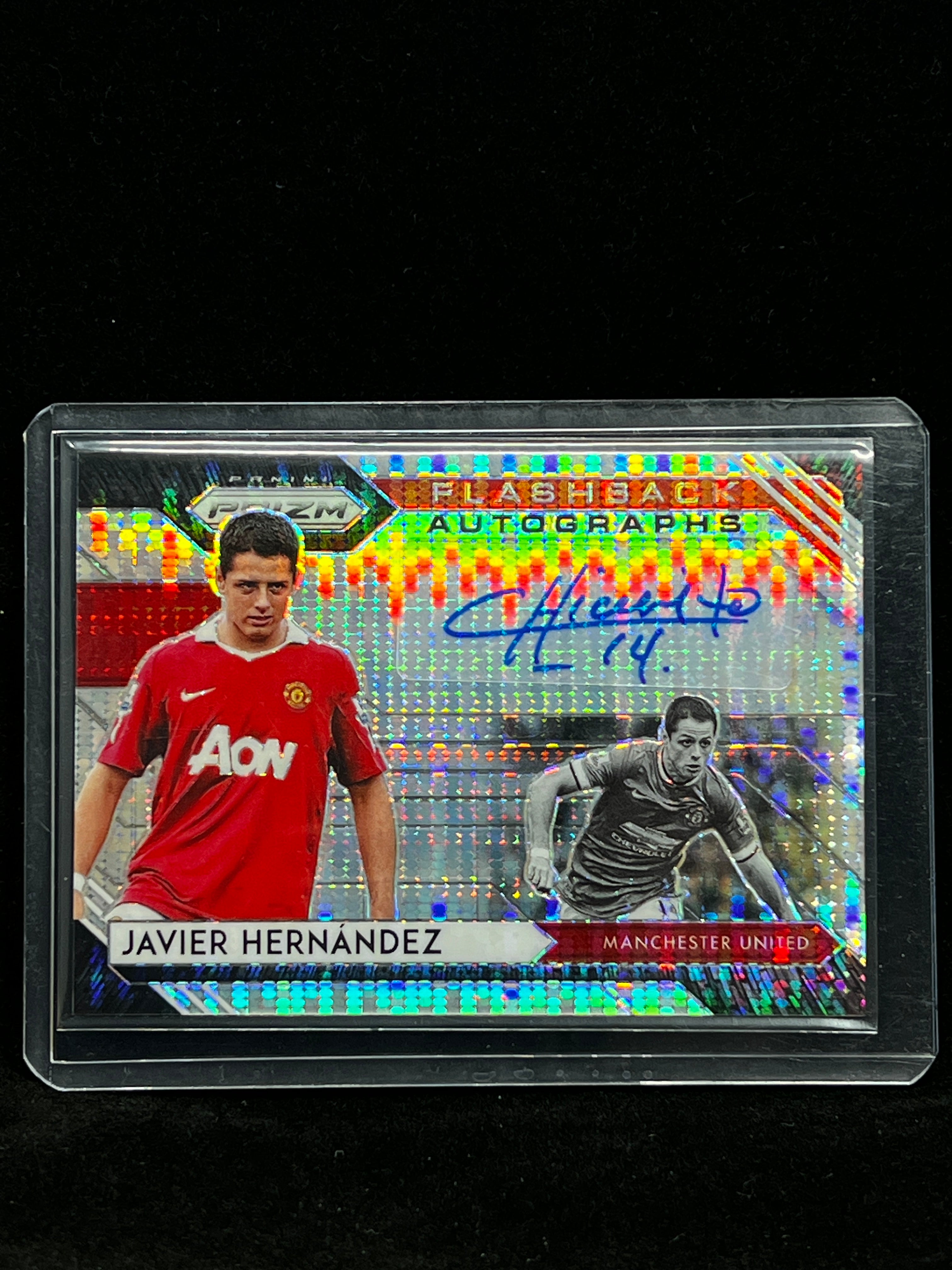 Javier Hernandez Panini Prizm Premier League 2020-21 Flashback Auto