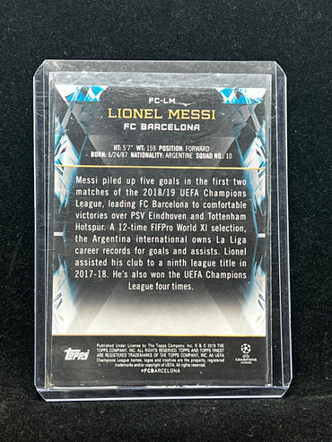 Lionel Messi Topps Finest Champions League FC Barcelona