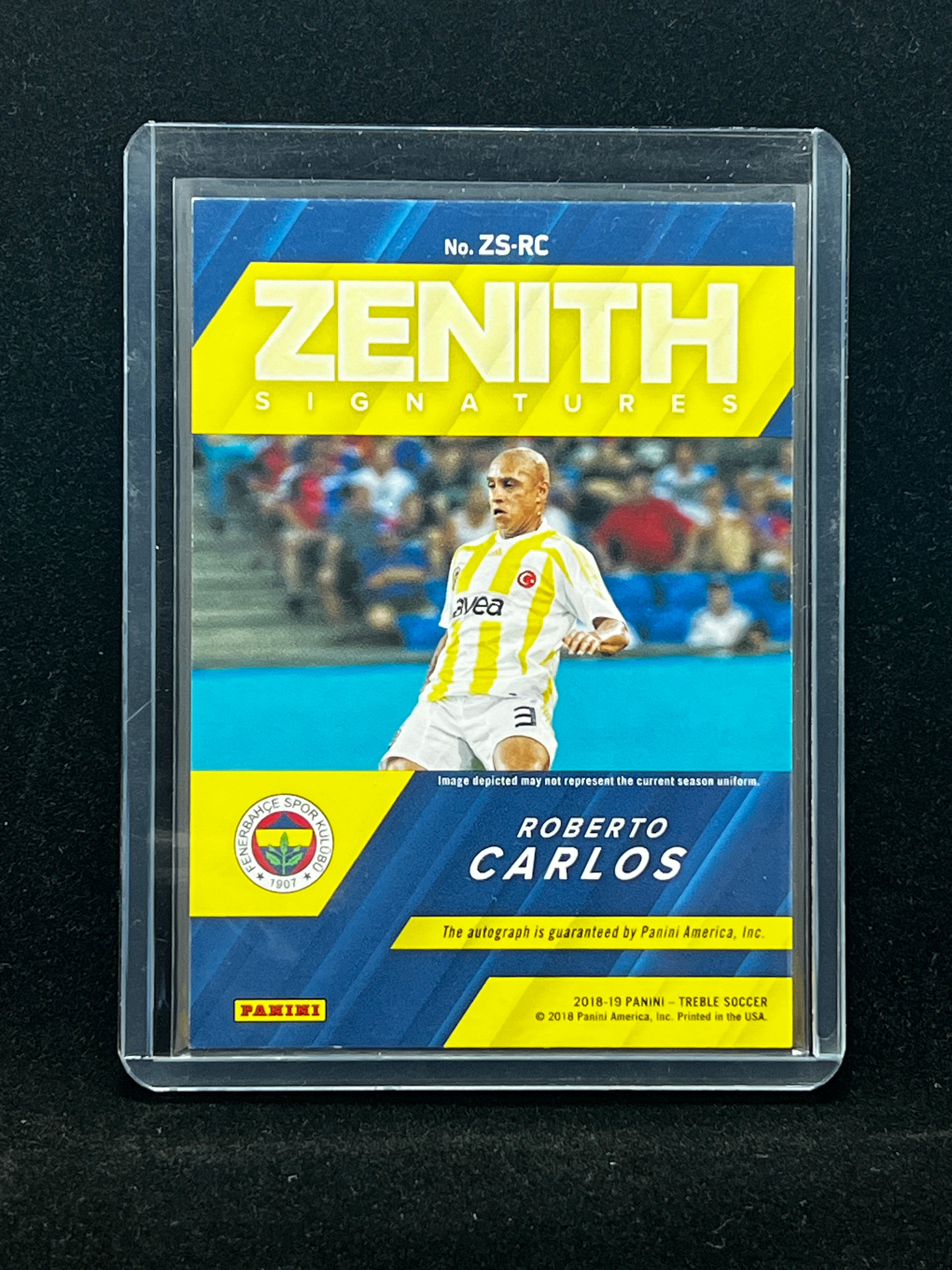 Roberto Carlos / 2018-19 PANINI TREBLE SOCCER / Zenith Signatures