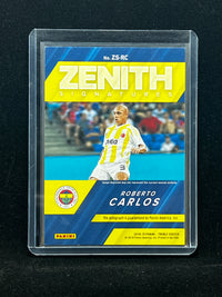 Roberto Carlos Panini Treble Soccer 2018 Zenith Signatures 37/199