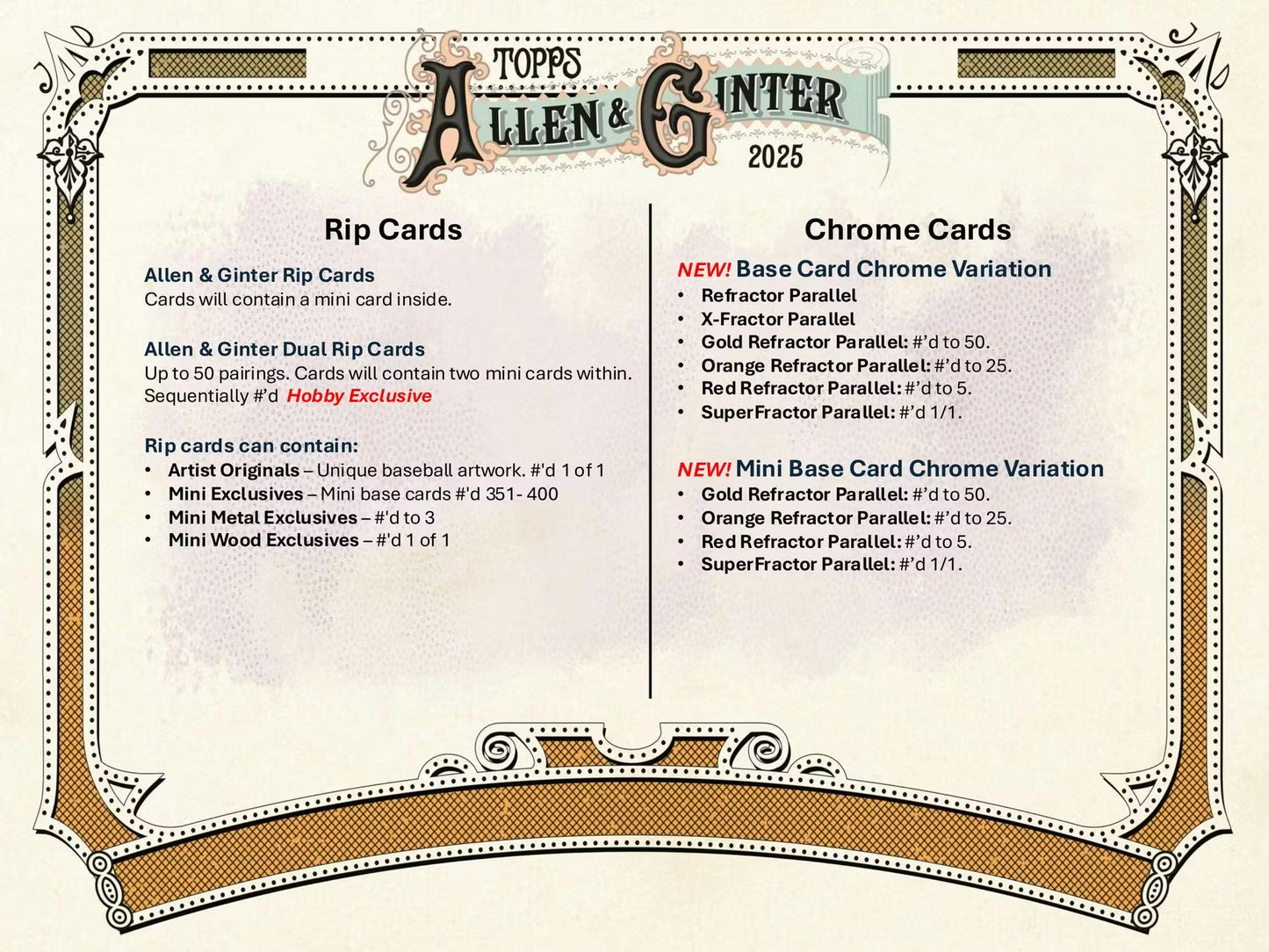 2025 Topps Allen & Ginter Baseball Hobby Box