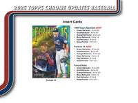 2025 Topps Chrome Updates Baseball mega Box