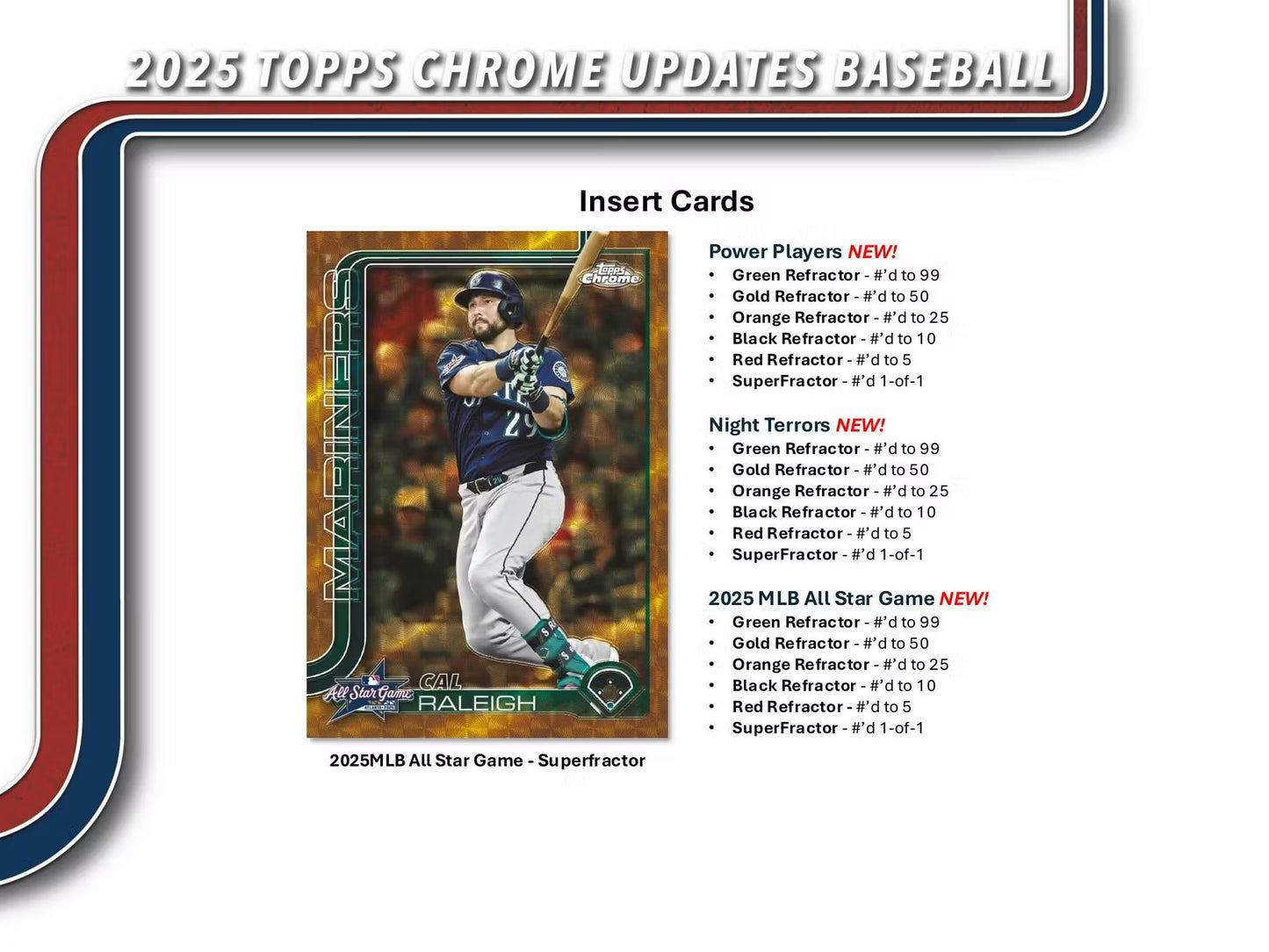 2025 Topps Chrome Updates Baseball mega Box