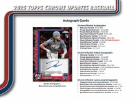 2025 Topps Chrome Updates Baseball mega Box