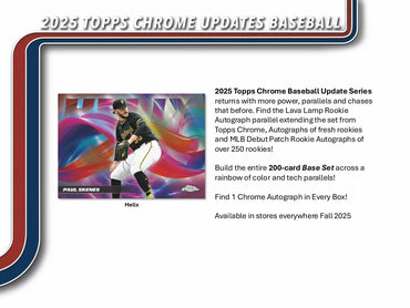 2025 Topps Chrome Updates Baseball Hobby Box