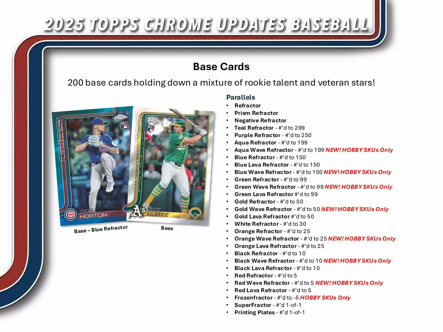 2025 Topps Chrome Updates Baseball Hobby Box