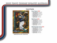 2025 Topps Chrome Updates Baseball Hobby Box