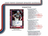 2025 Topps Chrome Updates Baseball Hobby Box