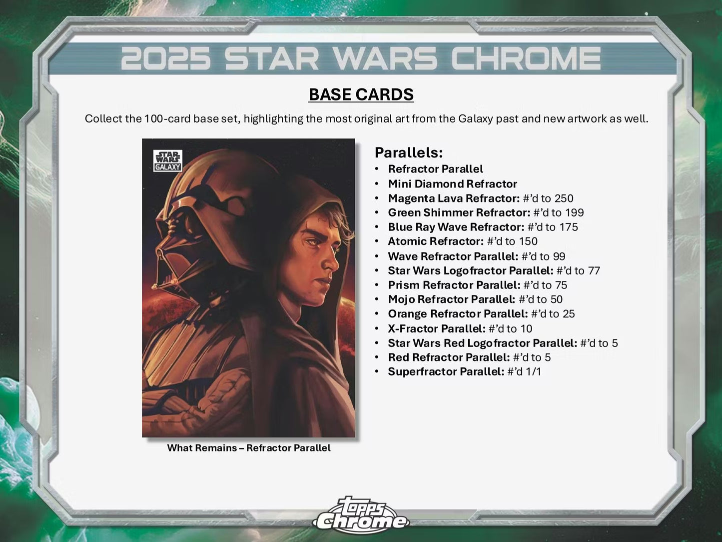 2025 Topps Chrome Star Wars Galaxy Box