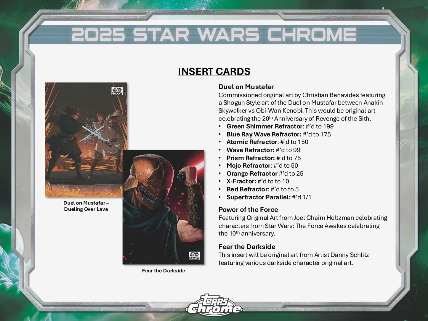 2025 Topps Chrome Star Wars Galaxy Box