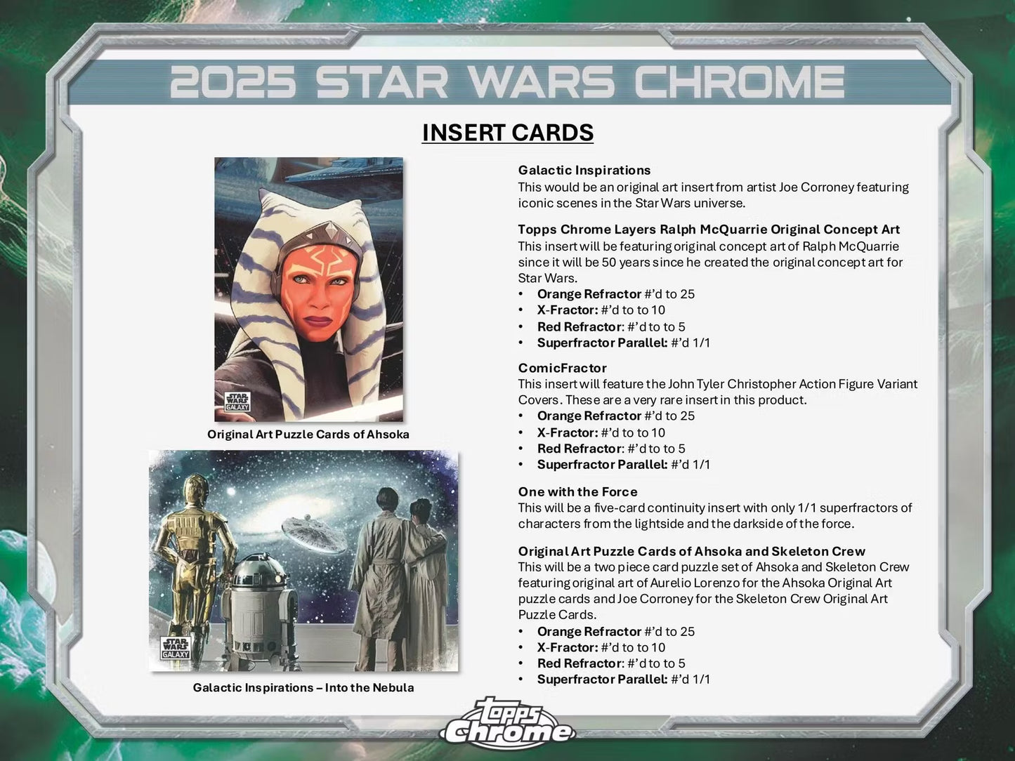 2025 Topps Chrome Star Wars Galaxy Box