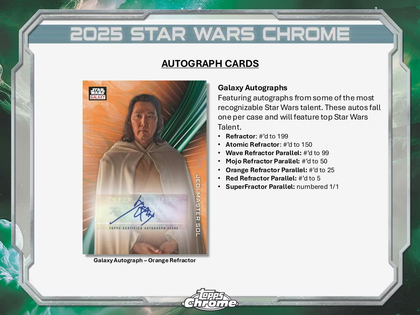 2025 Topps Chrome Star Wars Galaxy Box
