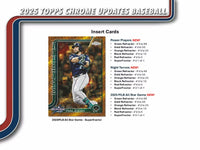 2025 Topps Chrome Updates Baseball Delight Box