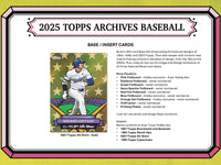 2025 Topps Archives Baseball Hobby Box