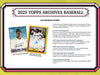 2025 Topps Archives Baseball Hobby Box