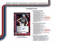 2025 Topps Chrome Updates Baseball Jumbo Box