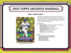 2025 Topps Archives Baseball Blaster Box