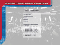 2025-26 Topps Chrome Basketball Blaster Box