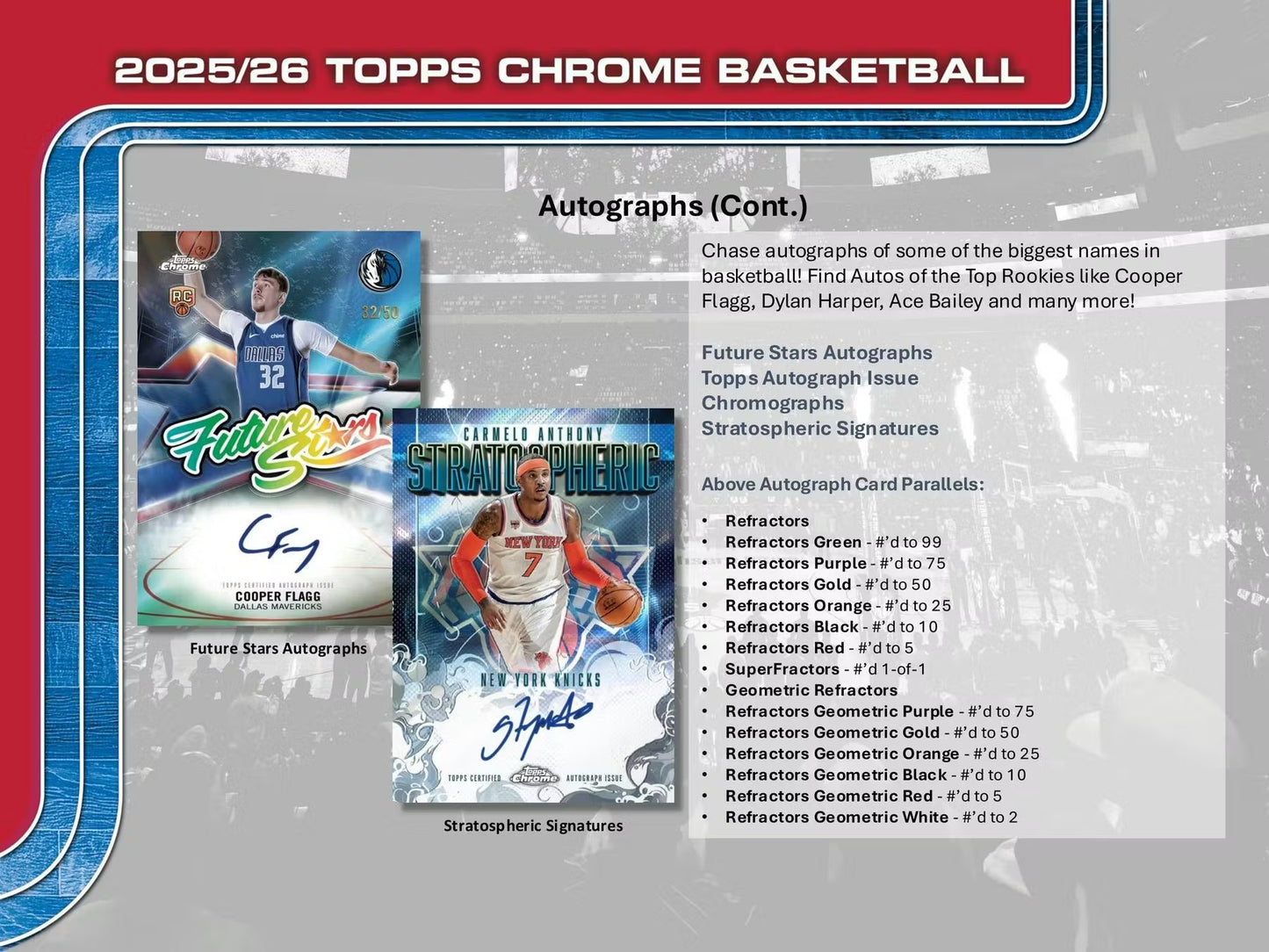 2025-26 Topps Chrome Basketball Mega Box