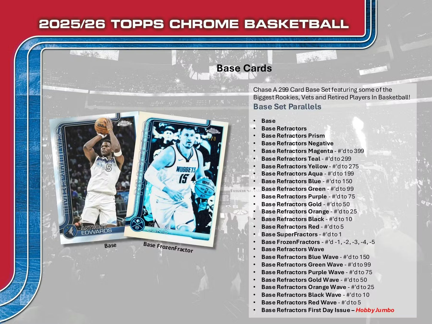 2025-26 Topps Chrome Basketball Jumbo Box