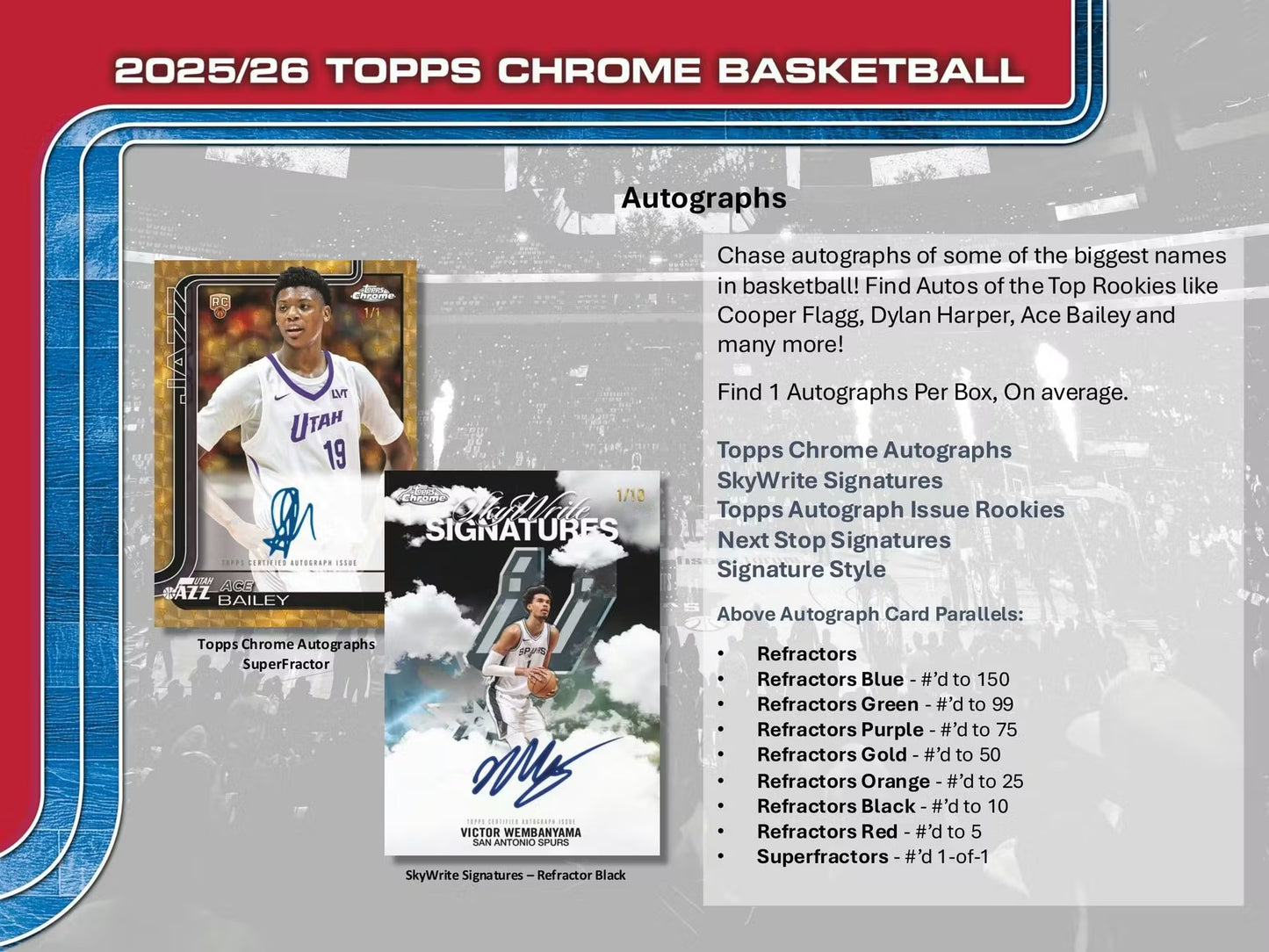 2025-26 Topps Chrome Basketball Hobby Box