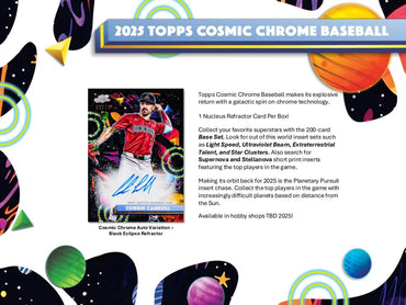 2025 Topps Chrome Cosmic Baseball Hobby Box