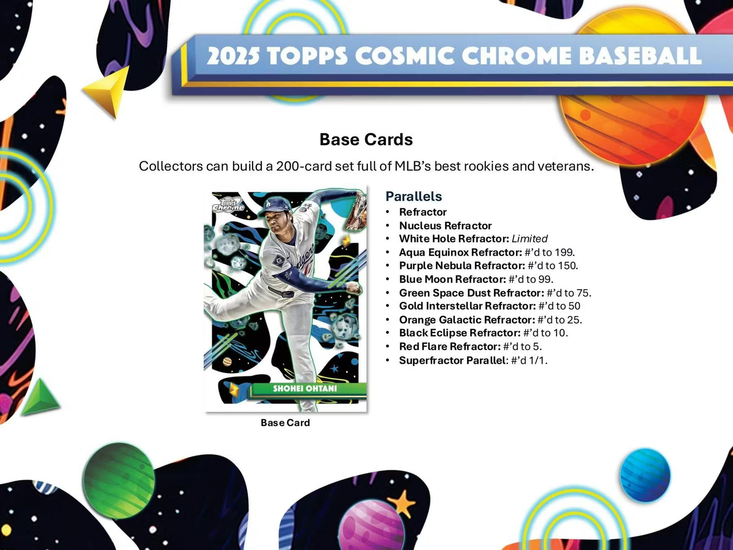 2025 Topps Chrome Cosmic Baseball Hobby Box