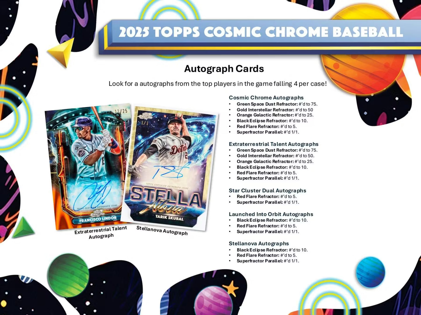 2025 Topps Chrome Cosmic Baseball Hobby Box