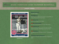 2025 Topps Heritage High Number Baseball Hobby Box