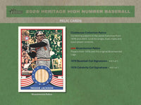 2025 Topps Heritage High Number Baseball Hobby Box