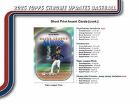 2025 Topps Chrome Updates Baseball mega Box
