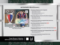 2024-25 Topps UEFA Club Competitions Museum Collection Soccer Hobby Box