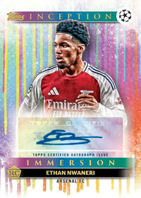 2024-25 Topps Inception UEFA Club Competitions Soccer Hobby Box
