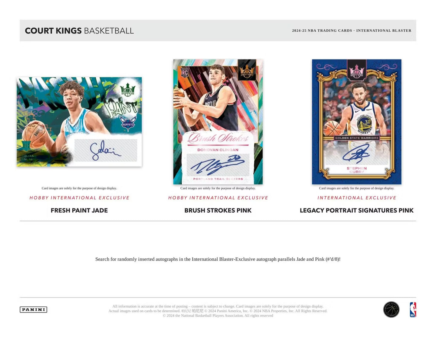 2024-25 Panini Court Kings Basketball International Blaster Box