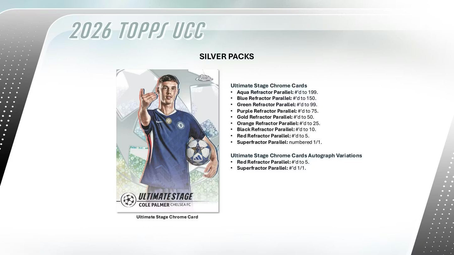 2025-26 Topps UEFA Club Competitions Soccer Hobby Box