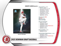 2025 Topps Bowman Draft Baseball Hobby Box