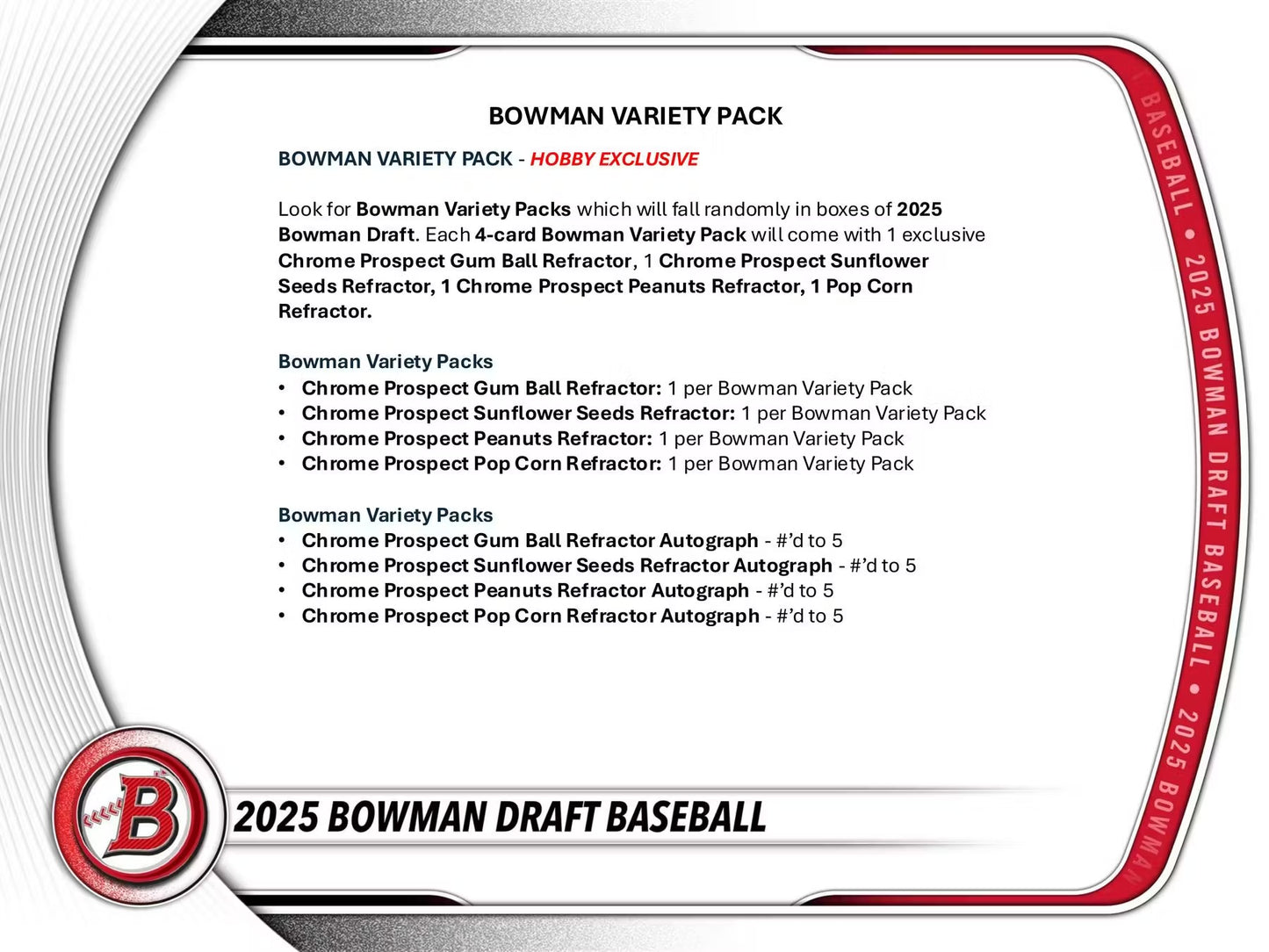2025 Topps Bowman Draft Baseball Hobby Box