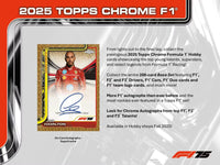 2025 Topps Chrome F1 Hobby Box
