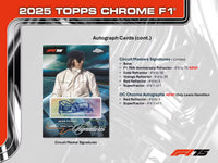 2025 Topps Chrome F1 Hobby Box