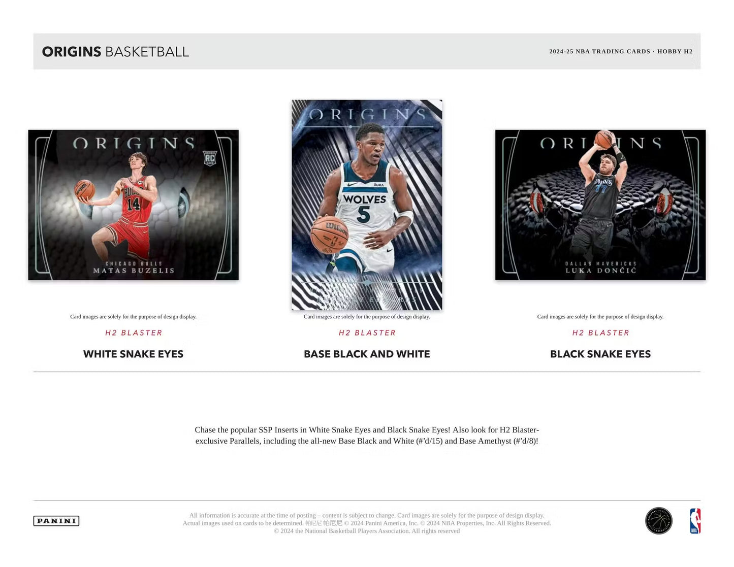2024-25 Panini Origins Basketball H2 Box