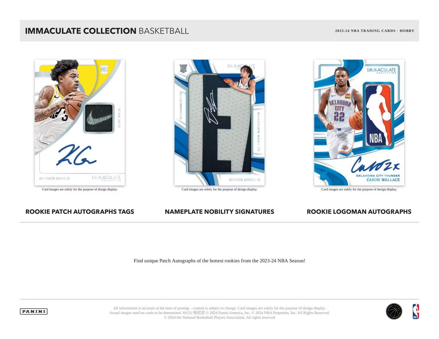 2023-24 Panini Immaculate Basketball Hobby Box
