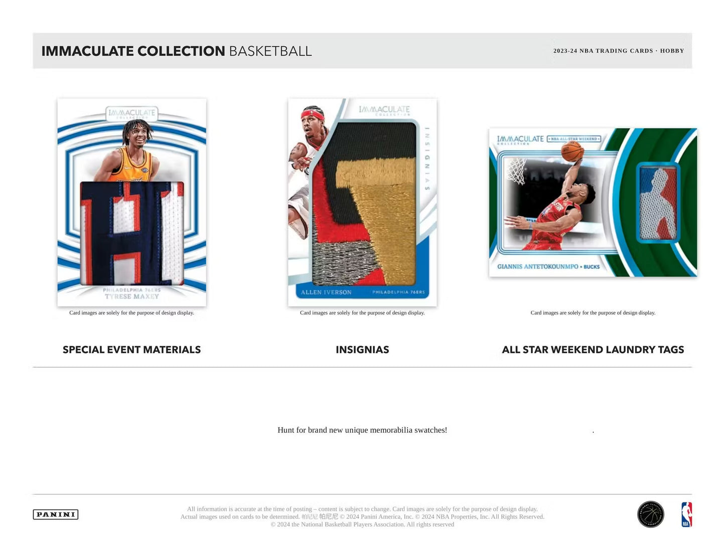 2023-24 Panini Immaculate Basketball Hobby Box