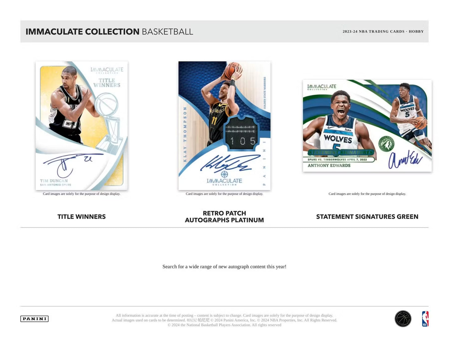 2023-24 Panini Immaculate Basketball Hobby Box