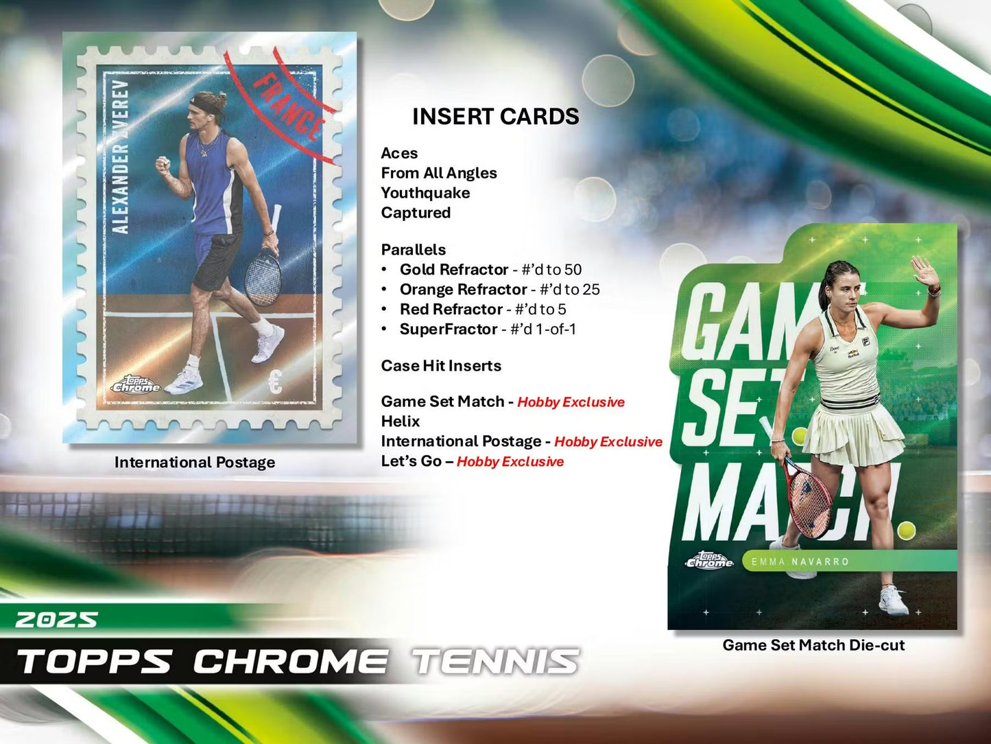 2025 Topps Chrome Tennis Hobby Box