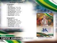 2025 Topps Chrome Tennis Hobby Box