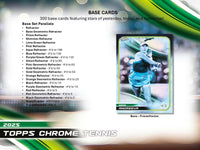 2025 Topps Chrome Tennis Breakers Delight Box