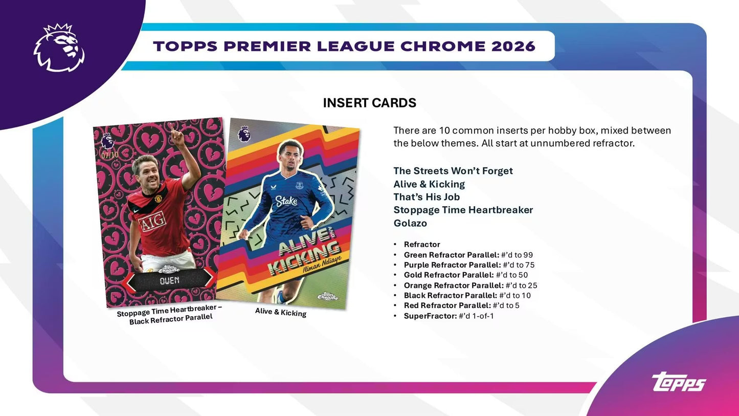 2026 Topps Chrome EPL Soccer Hobby Box