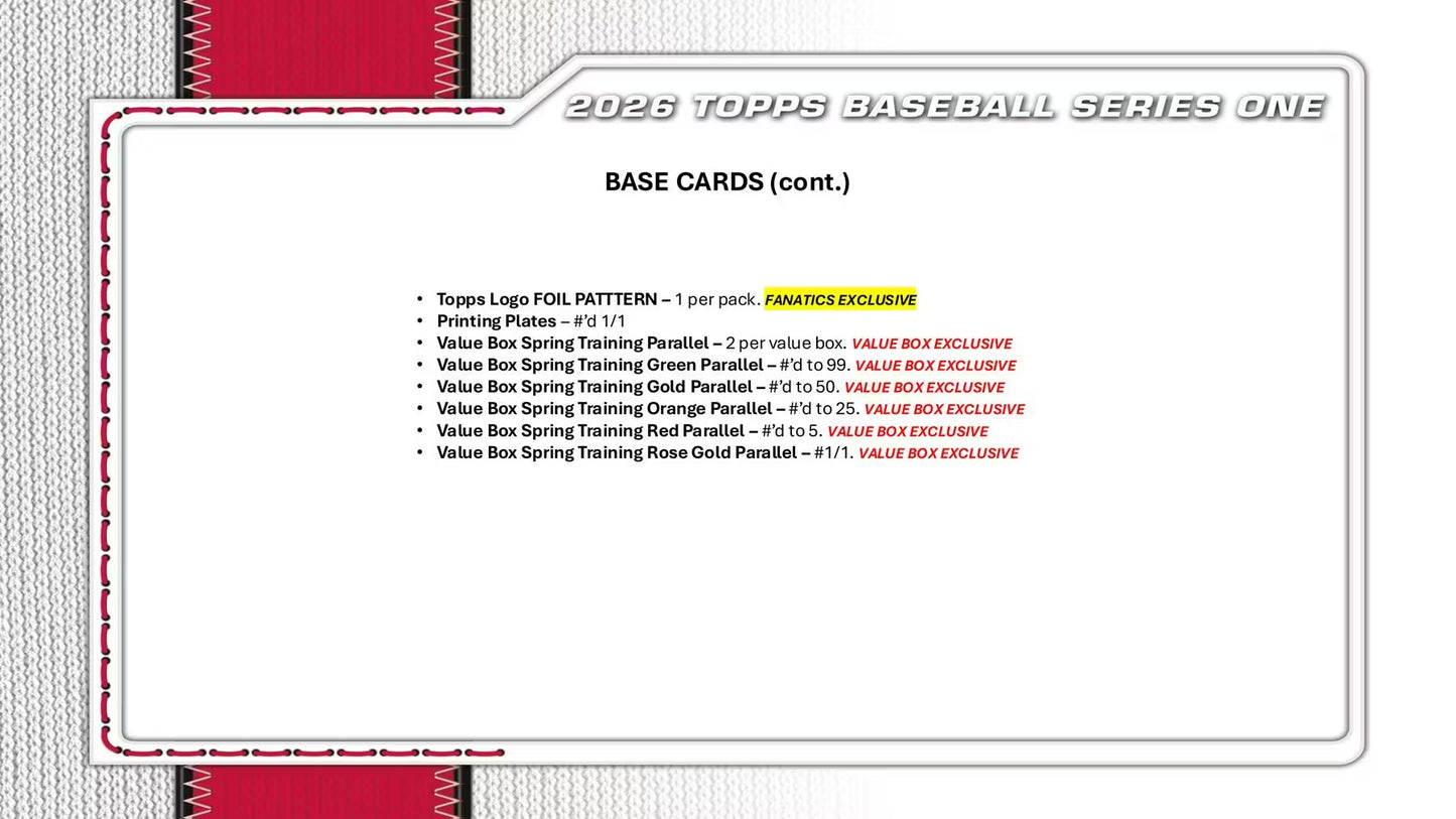 2026 Topps Series 1 Baseball Blaster Box