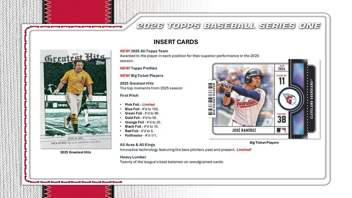 2026 Topps Series 1 Baseball Blaster Box